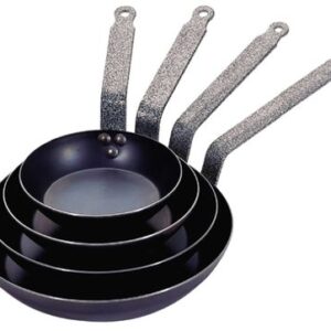 Сковорода d=32 см. h=5,8 см. 3,8 л. голубая сталь 2 мм. (индукция) De Buyer /1/3/