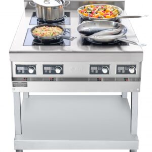 Плита индукционная 4-конфор., на подставке, нерж. КИП-49П-3,5 Abat /1/