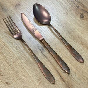 Ложка столовая 20,5см, Star retro copper cornflower, Narin [12]