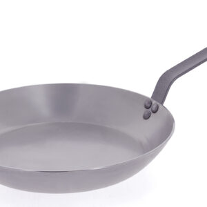 Сковорода d=40 см. h=6 см. 7,5 л. белая сталь (индукция) с 2 ручками Carbone Steel Plus De Buyer /1/3/