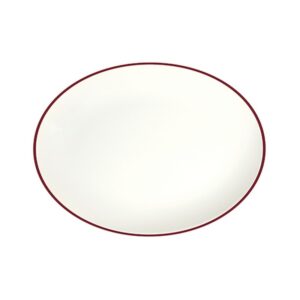 Modest Maroon Тарелка овальная 33см ID Fine [6]