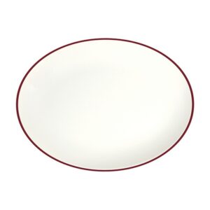 Modest Maroon Тарелка овальная 36см ID Fine [6]