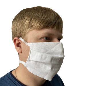 Маска защитная многоразовая хлопок на завязках /100/