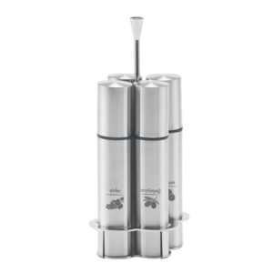 Набор для масла (4 предмета) 120мл на подставке, Narin