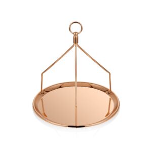 Поднос 23,5см, H21,5см, медь, Narin