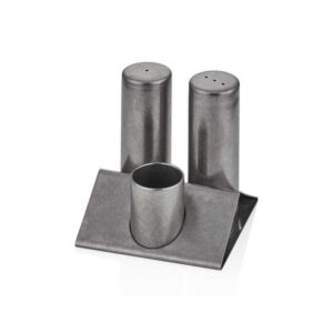 Набор соль/перец на подставке (3 предмета), ретро, Narin