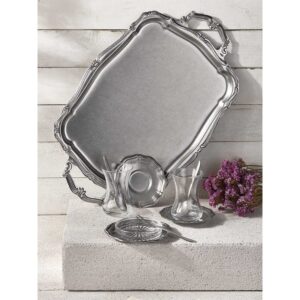 Поднос с ручками 44*27см, ретро, Narin