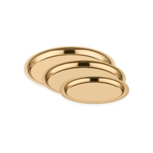 Блюдо овальное 26*19см, золото, Narin