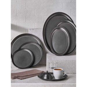 Блюдо овальное 21,7*14,5см, ретро черный, Narin