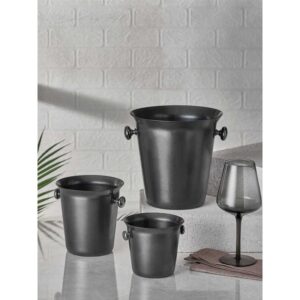 Ведро для льда 12см, H11см, ретро черный, Narin