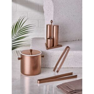 Набор соль/перец на подставке (3 предмета), ретро медь, Narin