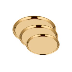 Поднос тарелка для подачи 18,5см, золото, Narin