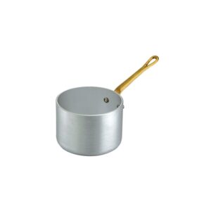 Мини сотейник для подачи соуса 10см, ручка латунь, Ottinetti