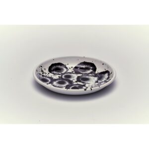 Тарелка 19*2,8см, черный, Floral Madness, Kapka