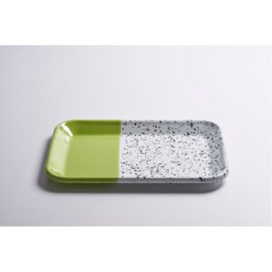 Блюдо прямоугольное 26*18*1,5см, зеленый, Mind-Pop, Kapka