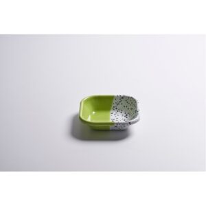 Блюдо квадратное 11*11*3см, зеленый, Mind-Pop, Kapka