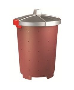 Бак пищевой 25 л. 33,5*44 см. п/п бордовый /1/7/
