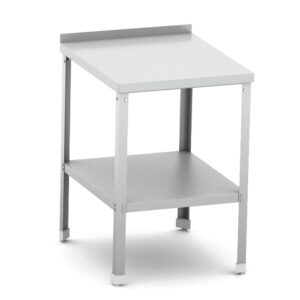 Стол разделочный с бортом  600*600*870 мм. разборный, полка сплошная, нерж. MGsteel /1/
