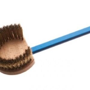 Щетка для печи 180 см. 14*17 см. поворотная, с медной щетиной h=4,5 см. круг, ручка нерж. GiMetal /1/