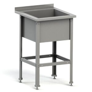 Ванна моечная  односекц. 530*530*870 мм. (440*385*300 мм.) с бортом, разборная нерж. MGsteel /1/