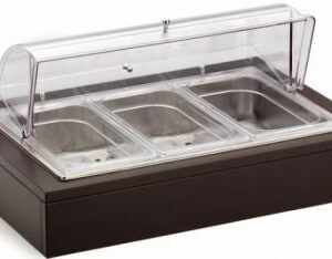 Подставка, GN1/3  3 шт. с охлаждением, крышка нерж. Pinti /1/ Под заказ