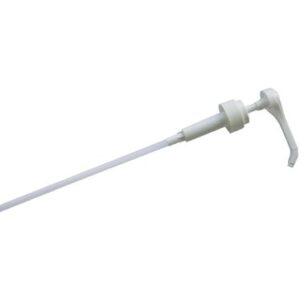 Дозатор помпа  5 мл. d=31 мм. L=39 см. для напитков, сиропов, соусов универсальный, белый MGprof /1/