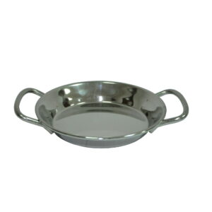 Сковорода порц. d=12 см. h=2 см. 0,15 л. нерж. с 2 ручками MGsteel /1/12/