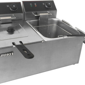 Фритюрница 2-секционная, 6 л.+6 л., 570*450*310 мм. нерж. /1/