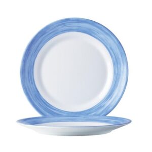 Тарелка d=155 мм. голубой край Браш /1/24/