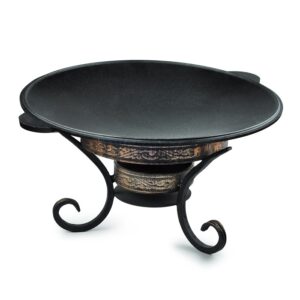 Набор для подачи Саджа сковорода d=40 см. чугун + подставка  h=17 см. Шелковый Путь /1/