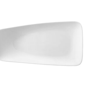 Тарелка прямоуг. 195*104 мм. с приподнятым краем Белый Ариан /1/12/