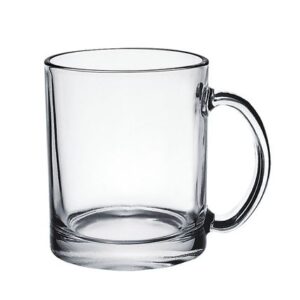 Кружка 300 мл. d=80 мм. h=97 мм. прозрач. (цилиндр) Чайная /24/840/