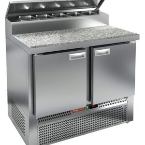 Стол холодильный для пиццы с камен. столешн. PZE2-11/GN (1/6) Hicold