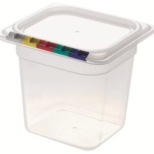 Гастроемкость 1/6 h=150 мм. 2,2 л. п/п прозрачная  /1/8/