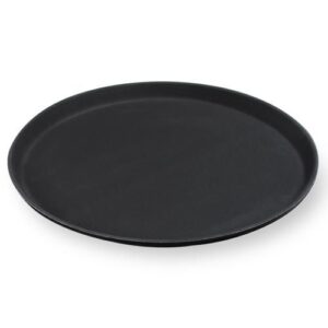 Поднос прорезиненный d=27 см. черный MGprof /1/12/