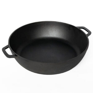 Сковорода d=26 см. h=6,6 см. 3 л. чугун глубокая с 2 ручками /1/4/