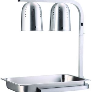 Подогреватель блюд 2 лампы, 490*355*610 мм. инфракрасный, настольный /1/