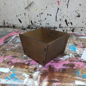 Корзинка для подачи 120*120 мм. h=100 мм. дерево (РС15) /1/