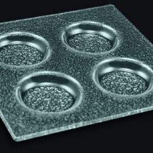 Менажница 4-х секц. 200*200 мм. ячейка 60*60*10 мм. стекло 3D /1/10/