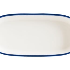 Блюдо овальное 180*90 мм. Линеа Синий, форма Хюгге Bonna /1/12/