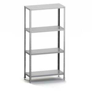 Стеллаж кухонный 1200*600*1600 мм., 4 перфорир. полки нерж., стойки нерж., разборный MGsteel /1/