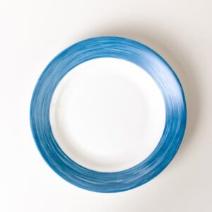 Тарелка d=225 мм. глубокая синий край Браш /1/6/24/