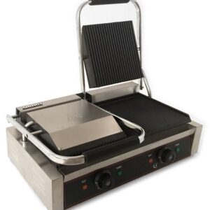 Гриль контактный 580*400*210 мм, 3 рифл. чугун. поверхности (темп. режим: +50/+300°С) /1/